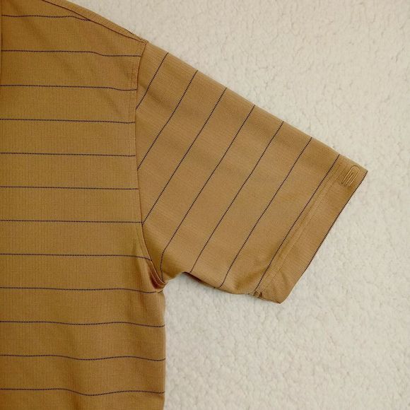 Dockers Golf Polo Shirt Mens Large Short‎ Sleeve Gold Lightweight - Picture 3 of 12